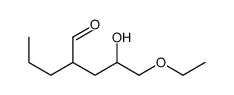 5-ethoxy-4-hydroxy-2-propylpentanal Structure