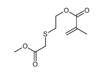 2-(2-methoxy-2-oxoethyl)sulfanylethyl 2-methylprop-2-enoate结构式