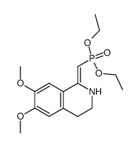 ((Z)-6,7-dimethoxy-3,4-dihydro-2H-isoquinolin-1-ylidenemethyl)-phosphonic acid diethyl ester Structure