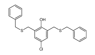 2,6-bis(benzylsulfanylmethyl)-4-chlorophenol结构式