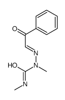 1,3-dimethyl-1-(phenacylideneamino)urea Structure