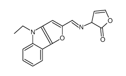 3-[(4-ethylfuro[3,2-b]indol-2-yl)methylideneamino]-3H-furan-2-one Structure