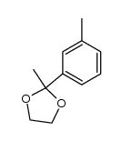 2-methyl-2-m-tolyl-[1,3]dioxolane结构式