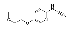 [5-(2-methoxyethoxy)pyrimidin-2-yl]cyanamide Structure