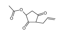[(3R)-2,4-dioxo-3-prop-2-enylcyclopentyl] acetate结构式
