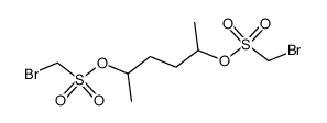 2,5-bis-bromomethanesulfonyloxy-hexane结构式