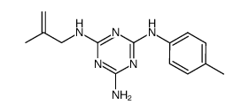 N2-methallyl-N4-p-tolyl-[1,3,5]triazine-2,4,6-triyltriamine结构式