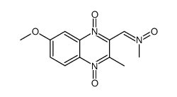 6-methoxy-2-methyl-3-[(methyl-oxy-imino)-methyl]-quinoxaline 1,4-dioxide结构式