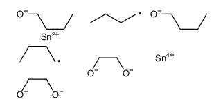 2,2-dibutoxy-7,7-dibutyl-1,3,6,8,2,7-tetraoxadistannecane结构式