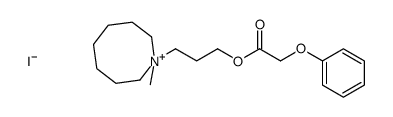 3-(1-methylazocan-1-ium-1-yl)propyl 2-phenoxyacetate,iodide Structure