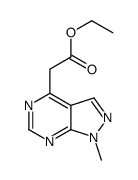 ethyl 2-(1-methylpyrazolo[3,4-d]pyrimidin-4-yl)acetate结构式