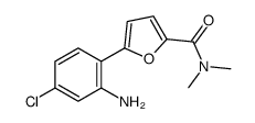 5-(2-amino-4-chlorophenyl)-N,N-dimethylfuran-2-carboxamide Structure