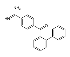 4-(2-phenylbenzoyl)benzenecarboximidamide Structure