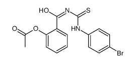 [2-[(4-bromophenyl)carbamothioylcarbamoyl]phenyl] acetate Structure