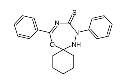 8,11-diphenyl-7-oxa-9,11,12-triazaspiro[5.6]dodec-8-ene-10-thione Structure