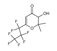 6-heptafluoropropyl-3-hydroxy-2,2-dimethyl-2,3-dihydro-pyran-4-one Structure