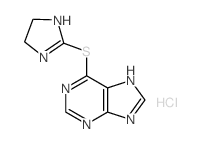 6-(4,5-dihydro-1H-imidazol-2-ylsulfanyl)-5H-purine Structure