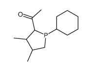 1-(1-cyclohexyl-3,4-dimethylphospholan-2-yl)ethanone Structure