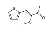 (E)-1-Methylsulfinyl-1-methylthio-2-(2-thienyl)-ethen Structure