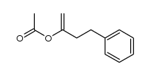 4-phenyl but-1-en-2-yl acetate Structure