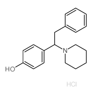 Phenol,4-[2-phenyl-1-(1-piperidinyl)ethyl]-, hydrochloride (1:1) picture