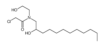 2-chloro-N-(2-hydroxydodecyl)-N-(2-hydroxyethyl)acetamide结构式