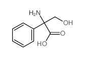 Benzeneacetic acid, a-amino-a-(hydroxymethyl)- structure