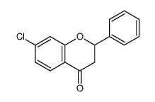 7-chloro-2-phenyl-2,3-dihydrochromen-4-one Structure