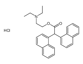 2-(2,2-dinaphthalen-1-ylacetyl)oxyethyl-diethylazanium,chloride Structure