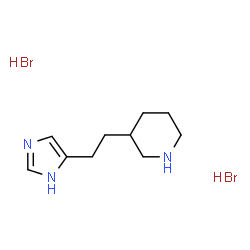 3-[2-(1H-IMIDAZOL-4-YL)-ETHYL]-PIPERIDINE 2HBR结构式