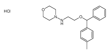 2-[(4-methylphenyl)-phenylmethoxy]ethyl-morpholin-4-ylazanium,chloride Structure