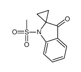 1'-methylsulfonylspiro[cyclopropane-1,2'-indole]-3'-one结构式
