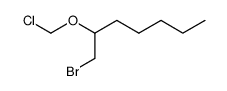 1-bromo-2-chloromethoxy-heptane结构式