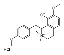 7-methoxy-1-[(4-methoxyphenyl)methyl]-2,2-dimethyl-3,4-dihydro-1H-isoquinolin-2-ium-8-ol,chloride结构式