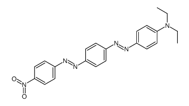 N,N-diethyl-4-[[4-[(4-nitrophenyl)diazenyl]phenyl]diazenyl]aniline结构式