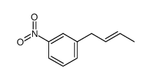 (E)-1-(but-2-en-1-yl)-3-nitrobenzene结构式