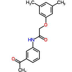 N-(3-Acetylphenyl)-2-(3,5-dimethylphenoxy)acetamide结构式