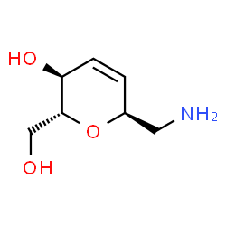 D-arabino-Hept-3-enitol, 1-amino-2,6-anhydro-1,3,4-trideoxy- (9CI) Structure