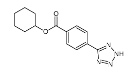 cyclohexyl 4-(2H-tetrazol-5-yl)benzoate结构式