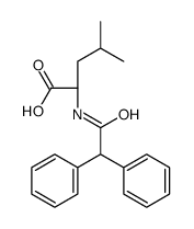 (2S)-2-[(2,2-diphenylacetyl)amino]-4-methylpentanoic acid Structure