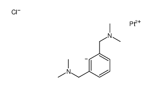 chloroplatinum(1+),1-[3-[(dimethylamino)methyl]benzene-2-id-1-yl]-N,N-dimethylmethanamine Structure