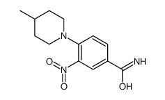 4-(4-methylpiperidin-1-yl)-3-nitrobenzamide Structure