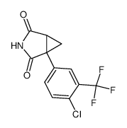 1-(4-Chlor-3-trifluormethyl-phenyl)-1,2-cyclopropan-dicarboximid结构式
