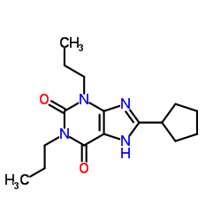 Dipropylcyclopentylxanthine Structure