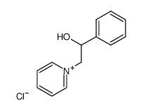 1-(β-hydroxy-phenethyl)-pyridinium, chloride结构式