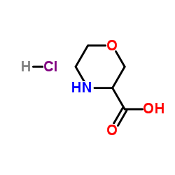 3-Morpholinecarboxylic acid hydrochloride (1:1) structure