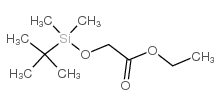 [(叔丁基二甲基甲硅烷基)氧基]乙酸乙酯结构式