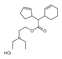 2-(diethylamino)ethyl 2-cyclohex-2-en-1-yl-2-cyclopent-2-en-1-ylacetate,hydrochloride Structure