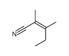 2,3-dimethylpent-2-enenitrile Structure