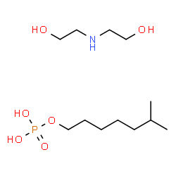 isooctyl dihydrogen phosphate, compound with 2,2'-iminodiethanol结构式